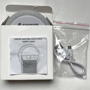 Poshmark Swag Online Meeting Adjustable Vanity Light w/Clip Micro USB Charger
